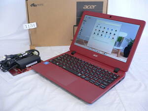 【良品】11.6HD(1366x768) エイサー Acer Aspire ES 11 ES1-132-F14D/R CeleMax2.40GHz/500G/4G/Win11/Office2021Pro ローズウッドレッド