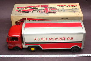 4060 激レア 当時物 ブリキ おもちゃ ミニカー 米澤玩具 117スケール 1959年 いすゞエルフ・トレーラーバン ALLIED MOVING VAN 