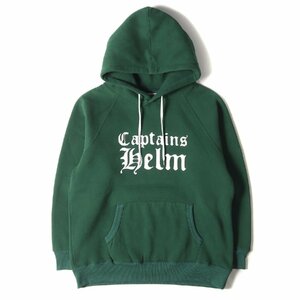 Captains Helm Tokyo キャプテンズヘルム パーカー サイズ:L 23AW ブランドロゴ スウェットパーカー HELM LOCAL HOODIE グリーン