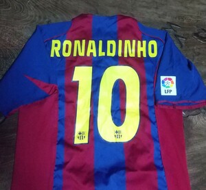 値下げ交渉 2004-05 ラ・リーガ優勝 FCバルセロナ ロナウジーニョ NIKE 検)04 2005 FCB BARCA BARCELONA R10 RONALDINHO MESSI メッシ Y2K