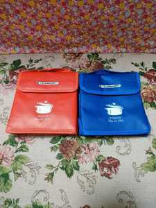 【中古】LE CREUSET 保冷バッグ クーラーバッグ お弁当の持参に便利♪ ２枚セット