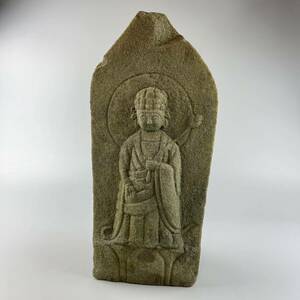 仏教美術 時代 石像 石彫 石造 仏像 約11.8kg 石仏 検 仏教 菩薩 観音 チベット 仏陀 古美術品 古道具