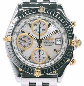 ★箱保付！美品！BREITLING ブライトリング クロノマット B13350 シェル文字盤 自動巻き メンズ★