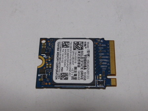 TOSHIBA 東芝 SSD M.2 NVMe Type2230 Gen 3x4 512GB 電源投入回数292回 使用時間3567時間 正常98% KBG40ZNS512G 中古品です⑦