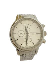 TISSOT◆自動巻腕時計/アナログ/ステンレス/WHT/SLV/SS/T085427A