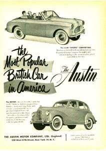 ◆1952年の自動車広告　オースチン　A40　デボン　AUSTIN