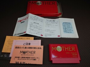 ★ファミコンソフト「マザー(MOTHER)」箱説明書付き★中古品 (任天堂・Nintendo・糸井重里・FC) 1989年製ロールプレイング