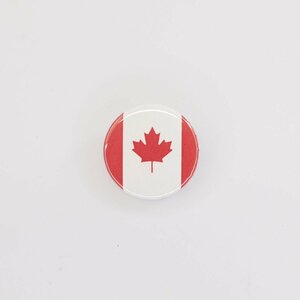 Button badge 25mm Canadian flag 缶バッジ カナダ国旗柄 Vespa Lambretta ベスパ ランブレッタ 50S 100 et3 GTR RALLY PX200E 160GS