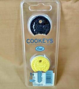 2個入り キーカバー クッキーズ COOKEYS fresh-baked key cups/鍵カバー チョコ バニラ オレオ Fred 食品サンプル キーケース クッキー