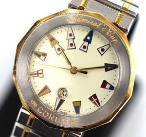【CORUM】コルム アドミラルズカップ　99810 21V52 YG×SS　クォーツ 腕時計