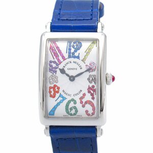 フランクミュラー ロングアイランド マジックカラー ブランドオフ FRANCK MULLER ステンレススチール 腕時計 SS/革 中古 レディース