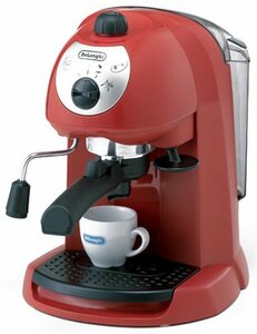 【中古】 DeLonghi デロンギ エスプレッソ・カプチーノメーカー レッド EC200N-R