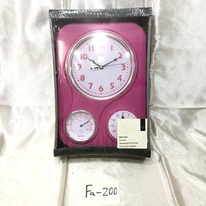 Wall Clock 時計 壁 掛時計 Hot Pink Temperature&Timer Dial 24x6x33 cm 格安 訳アリ Fa-200