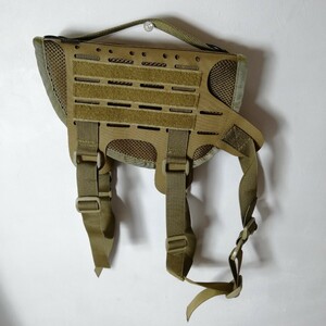 KILONINER キロナイナー M3 Tactical MOLLE Vest Laser Cut Mサイズ KHAKI デッドストック 未使用品 [米軍 カーキ 犬 ハーネス ドッグ]