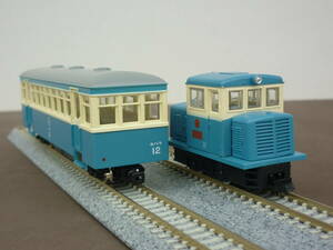 トミーテック　ナローゲージ80　富井電鉄猫屋線　客車列車(DB1＋ホハフ11)新塗装　動力化済み