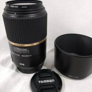 【美品】TAMRONタムロン USD Di SP 90mm F/2.8 1:1 MACRO VC Canon キャノン用【カメラ レンズ フィルム デジカメ 一眼レフ マクロ】58