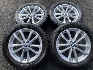 バリ山 美品 スタッドレスセット BMW X3,X4(G01,G02)純正 Vスポーク691 7.5J-19インチ ET32 PCD112 245/50R19 ランフラット ブリザックRFT
