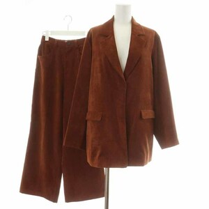 アメリヴィンテージ Ameri VINTAGE CORDUROY OVER JACKET SET UP セットアップ 上下 ジャケット パンツ F 茶 ブラウン /RY5 レディース