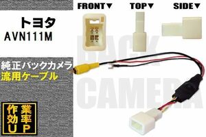 トヨタ純正 NHDT-W59G 対応 イクリプス ECLIPSE AVN111M 社外ナビ 市販ナビ RCA 接続 変換 リアカメラ ハーネス 配線 コード ケーブル