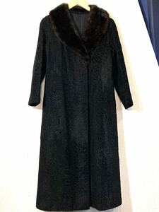 ROTINY！MINK FUR COAT！ミンクファーコート！ロング！毛皮！リアルファー！ベルベット！ダブル！ロティニー！ブラック！ブラウン！黒！茶