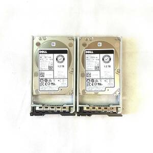 K6041770 DELL 1.2TB SAS 10K 2.5インチ HDD 2点【中古動作品】