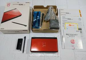 ◆中古 Nintendo DS Lite 本体 クリムゾンブラック 付属品完備 美品