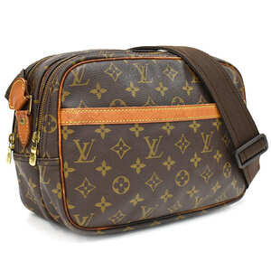 1円 ◆定価15万 美品 LOUIS VUITTON ルイヴィトン ショルダーバッグ リポーターPM M45254 モノグラム ブラウン◆E.Cmpl.lA-05