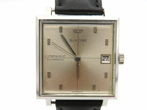1円◆稼働◆ GLYCINE 5091 Compressor シルバー 自動巻き レディース 腕時計 M13608