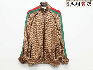 グッチ GUCCI 596002 XJBUT G RHOMBUS ZIP JACKET トラックジャケット サイズＭ Gランバス 美品 メンズ ジャケット