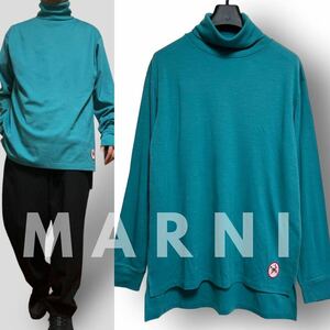 【GWセール】新品 定価10.6万 MARNI マルニ イタリア製 高品質 ヴァージンウール ロングスリーブ タートルネック ニット セーター 50