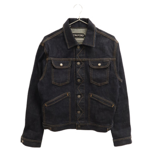 TOM FORD トムフォード 20AW ICON DENIM ステッチデザイン アイコン デニムジャケット インディゴ BUJ18 TFD116