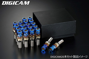 DIGICAM/デジキャン ハニカムライト チタンレーシングボルト (P1.25) 28mm/ 20本セット/ スープラ用　品番：HLTBM141228-20D