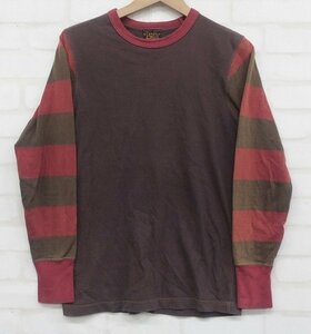 5T8520【クリックポスト対応】 フリーホイーラーズ ストライプドスリーブTシャツ FREEWHEELERS STRIPED SLEEVE ボーダー