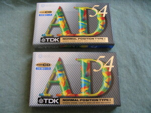TDK カセットテープ AD 54 2本 未開封品