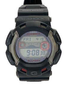 CASIO◆GULFMAN/ソーラー腕時計/G-SHOCK/デジタル/ラバー/ブラック/GW-9110-1JF