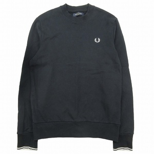 フレッドペリー FRED PERRY CREW NECK SWEATSHIRT クルーネック スウェット ローレルマーク ロゴ 刺繍 裏毛 トレーナー