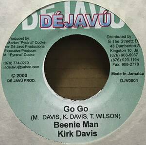 [ 7 / レコード ] Beenie Man / Kirk Davis / Go Go ( Reggae / Dancehall ) Dejavu ダンスホール レゲエ 