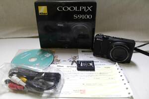 44 Nikonニコン◆COOLPIX S9100コンパクト デジタル カメラ/デジカメNIKKOR18X WIDE OPTICAL ZOOM ED VR4.5-81.0mm1:3.5-5.9◆付属品 付