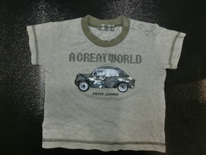 Tシャツ 80 コシノジュンコ 車 カーキ