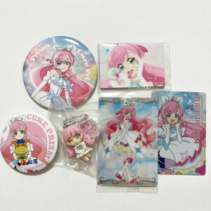 【キュアプリズム グッズ6点セット】感謝祭 アクリルマグネット 缶バッジ 松屋 缶ミラー ウエハース カード ガシャポン 虹ヶ丘ましろ