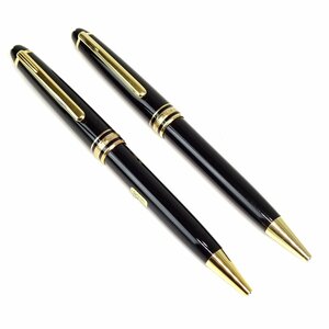 ★D2858 美品!! モンブラン マイスターシュテュック ボールペン 2点セット 試書確認済み MONTBLANC メンズ★