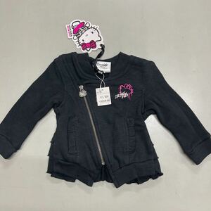 DIESEL HELLO KITTY コットン ライダース 未使用 ディーゼル ハローキティ キティちゃん キッズ 子供服 kids ブラック 黒 6M スウェット