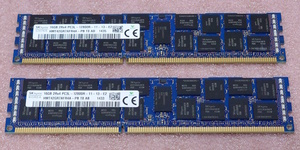 ΦSK hynix HMT42GR7AFR4A-PB 2枚セット *PC3L-12800R/DDR3L-1600 ECC REG/Registered 240Pin DDR3 RDIMM 32GB(16GB x2) 動作品
