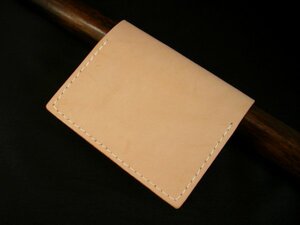 レザーカードケース◆姫路レザーヌメ革◆ハンドメイド 手縫い
