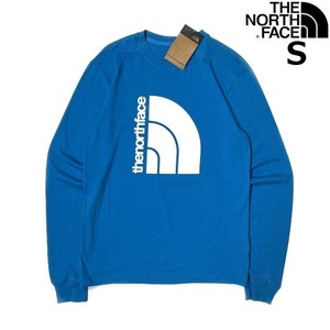 1円～!売切!【正規新品】THE NORTH FACE◆L/S COORDINATES TEE 長袖 Tシャツ ロンT US限定 立体ロゴ 上質 アウトドア(S)青 180902-5