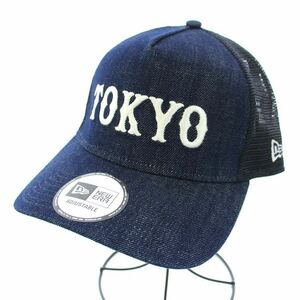 ニューエラ NEW ERA ADJUSTABLE Denim Cap TOKYO 読売ジャイアンツ ベースボールキャップ メッシュキャップ デニム 紺 ネイビー /TK キッズ