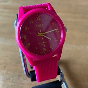 【新品・箱なし】シチズン CITIZEN 腕時計 メンズ レディース VS40-009 Q&Q クォーツ ピンク