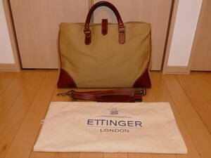 ETTINGER エッティンガー キャンバス x レザー 2way トートバッグ