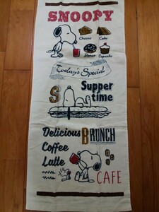 スヌーピー フェイスタオル タオル SNOOPY スポーツ プール カフェ コーヒー ウッドストック ピーナッツ