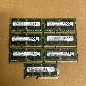 ウ81 SAMSUNG ノートPC メモリ 8GB 2Rx8 PC3L-12800S 7枚